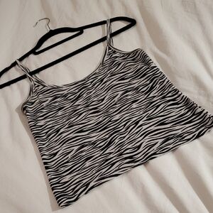 Chic Zebra Print Camisole